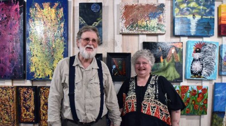Rickey and Maxey at Maxey Folk Art in Gore, just outside Summerville. HYOSUB SHIN / HSHIN@AJC.COM