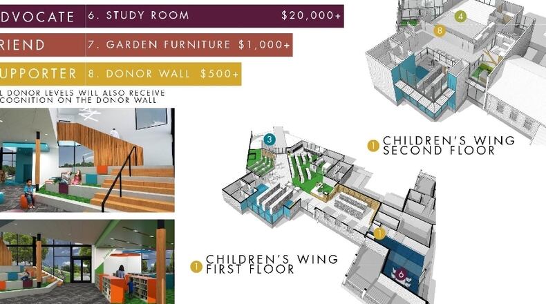 Donations are needed to complete the Braselton Library expansion. (Courtesy Town of Braselton)