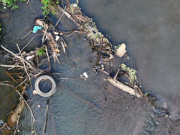 View of the South River near the South River Water Reclamation Center on Wednesday, July 1, 2026, in Atlanta. Atlanta’s Department of Watershed Management says it is investigating a chemical release and fish kill impacting the South River near the South River Water Reclamation Center, one of the city’s primary wastewater treatment facilities. (Hyosub Shin/AJC)