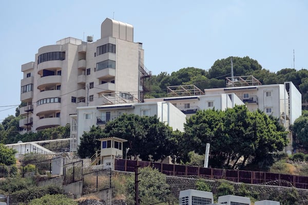 FILE - A general view of a part of the U.S. Embassy compound in Aukar, a northern suburb of Beirut, Lebanon, June 5, 2024. (AP Photo/Bilal Hussein, File)