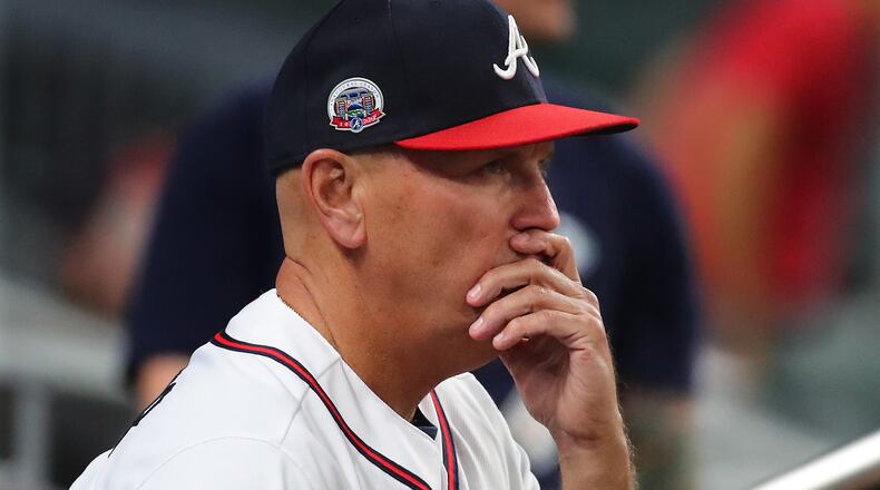 Atlanta Braves manager Brian Snitker. (AJC file photo)