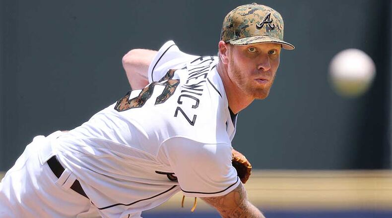 Braves righthander Mike Foltynewicz is on the disabled list with bone spurs in his elbow.