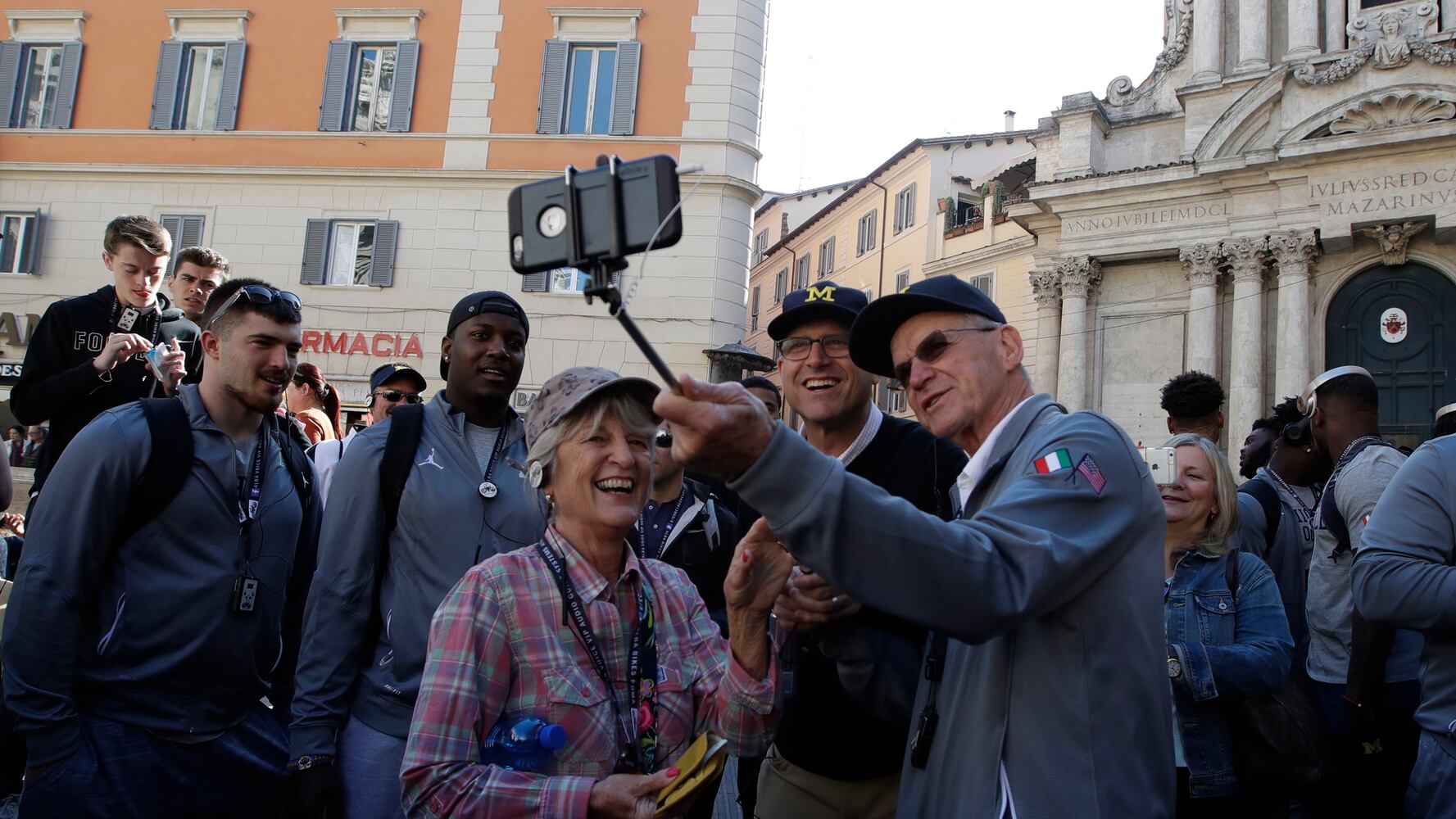 Jim Harbaugh in Rome
