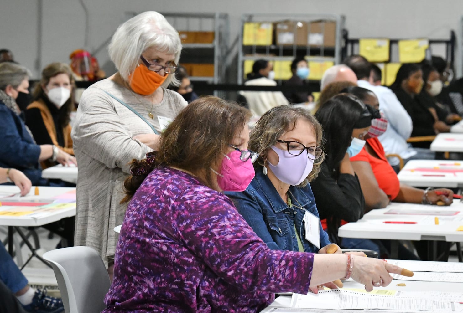 Gwinnett election recount photos