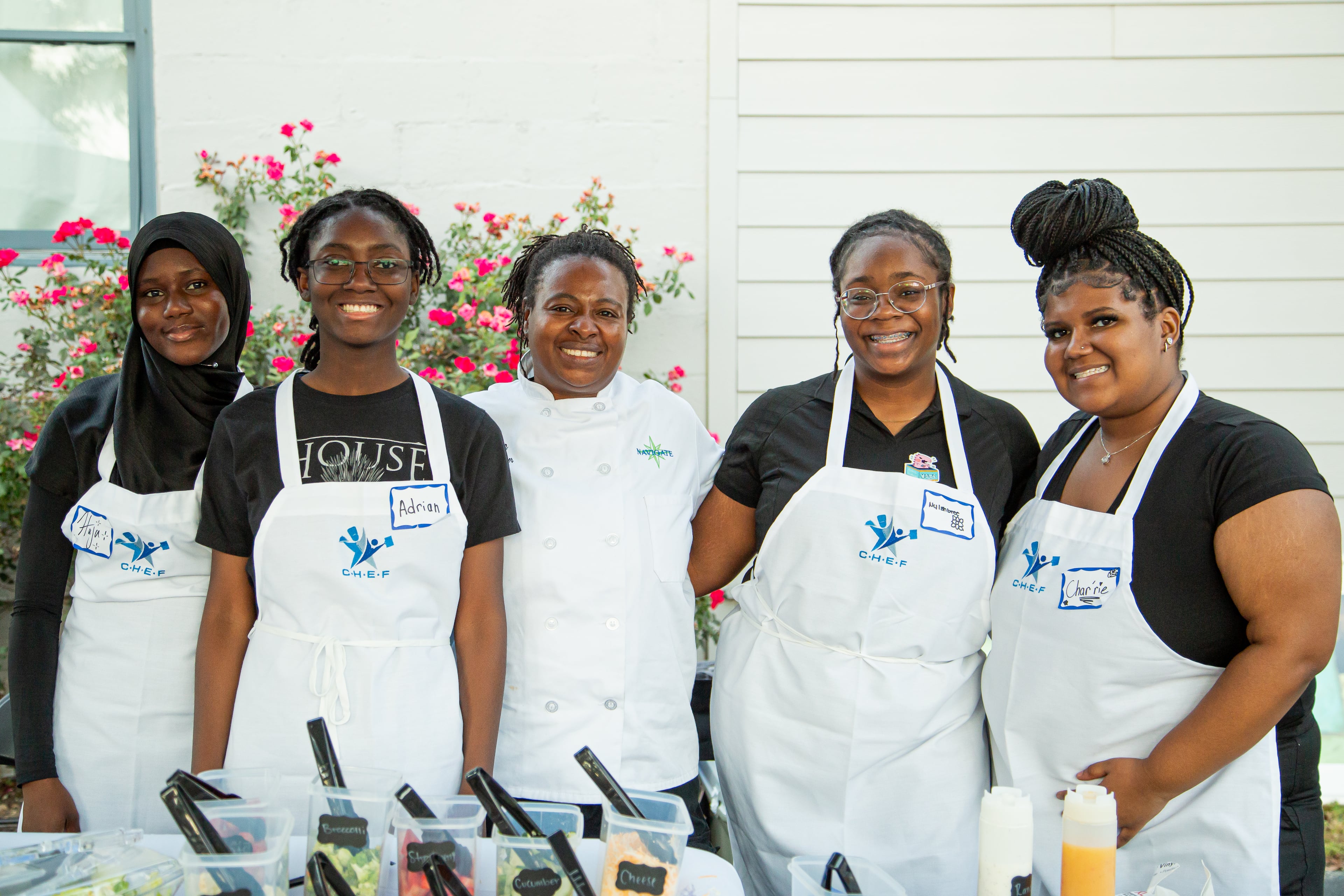 Competitors in the inaugural 2024 Youth Culinary Competition organized by the Navigate Foundation at Taste of Chamblee. (Courtesy of the Navigate Foundation)