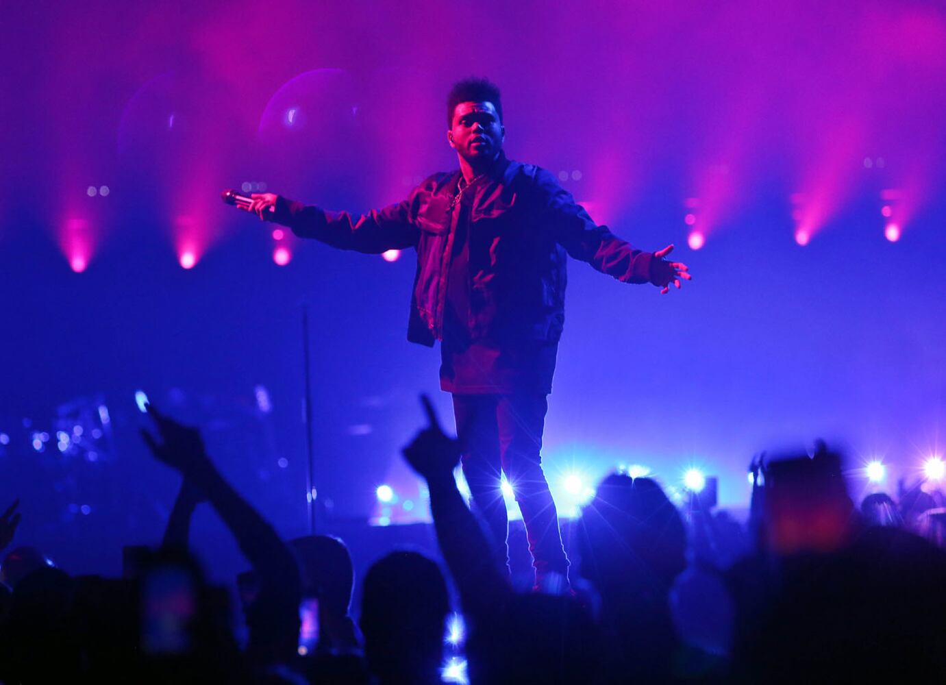 The Weeknd performs at Philips Arena in Atlanta