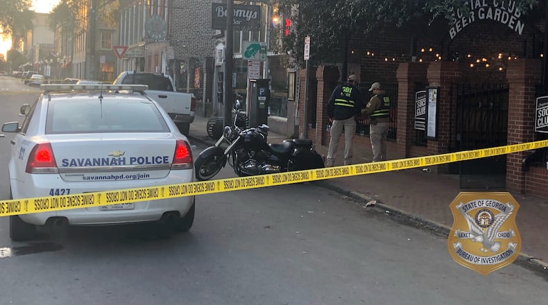 The GBI is investigating after Savannah police shot a man who was allegedly armed with a gun outside a bar Saturday morning.