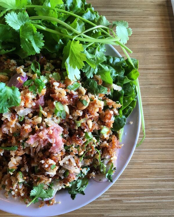 Snackboxe Bistro has mastered the art of fragrant, crunchy nam khao. CONTRIBUTED BY WYATT WILLIAMS