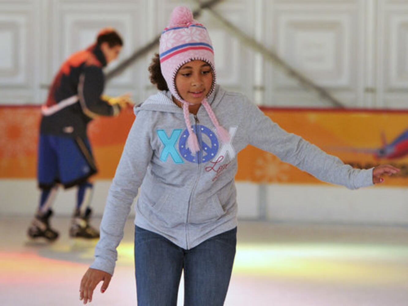 Ice skating at Centennial Park