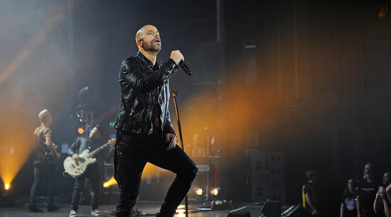Chris Daughtry of 'Daughtry' performing at Eventim Apollo in London.