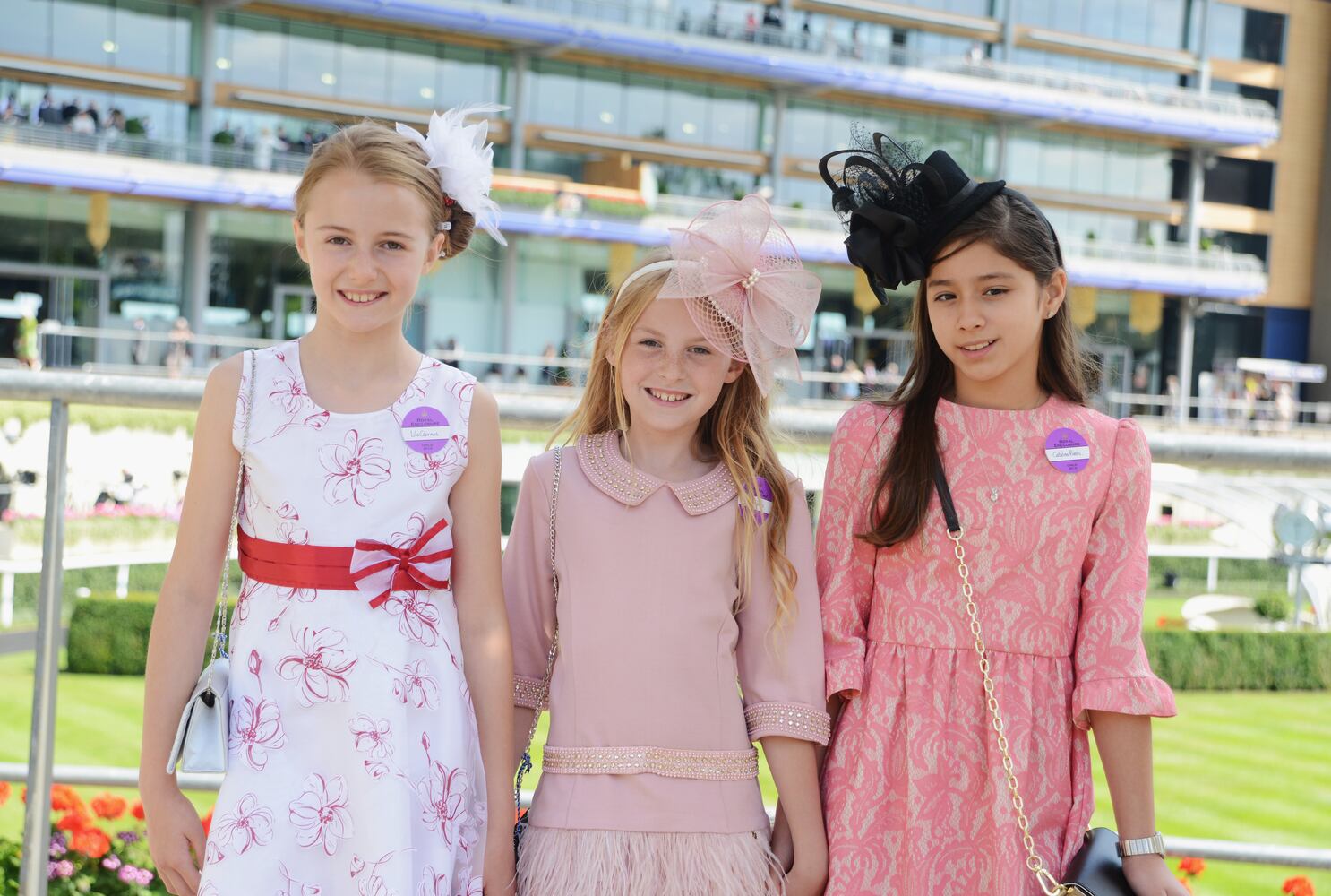 Race goers show hat styles