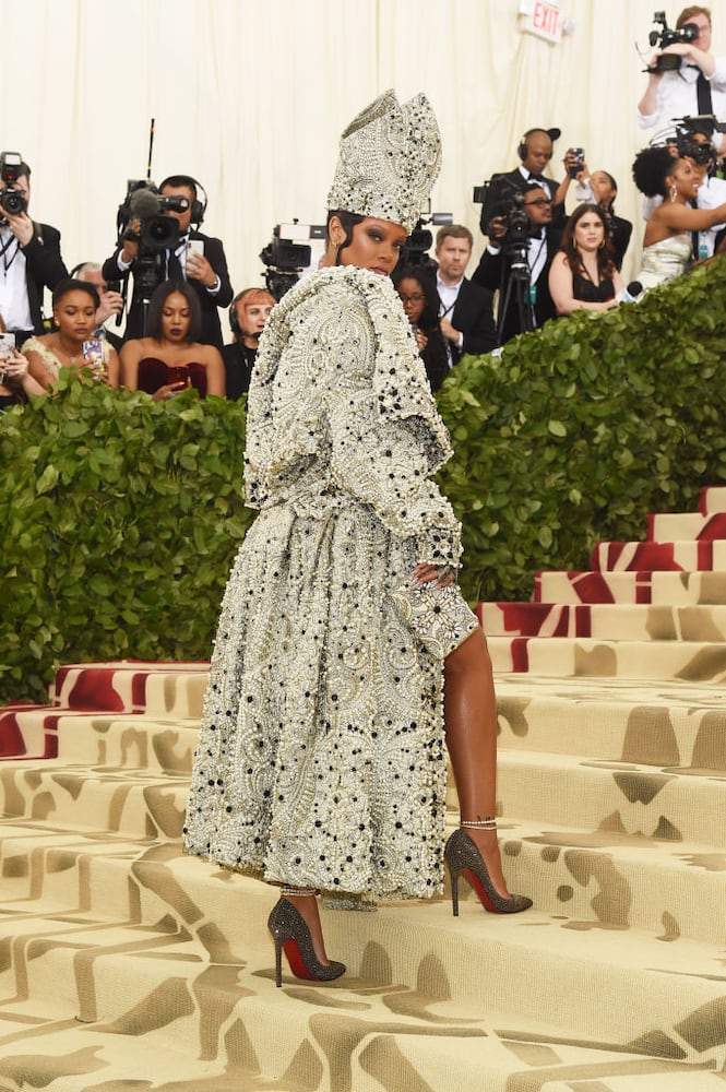 Rihanna channels the Pope at 2018 Met Gala