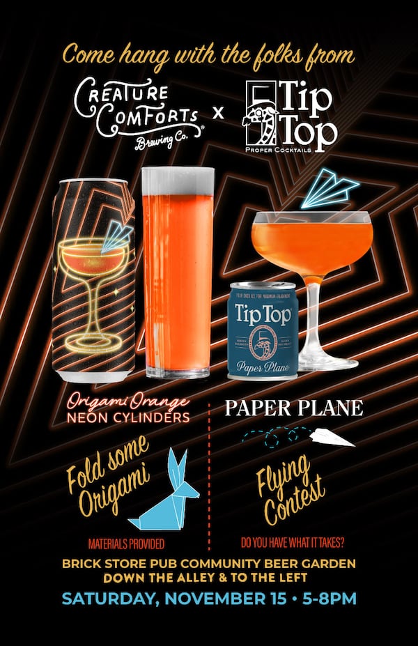 Tip Top Proper Cocktails event poster. (Courtesy of Tip Top Proper Cocktails)