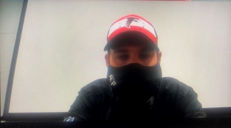 Falcons running backs coach Will Harriger.