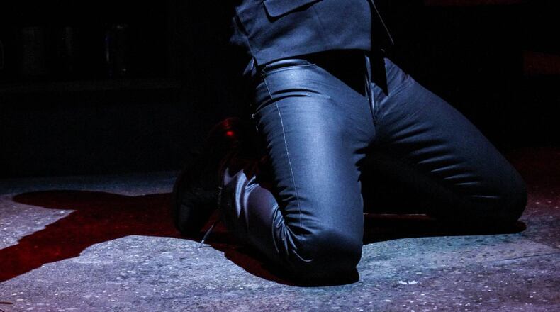 The eloquence and craft of Kevin Harry’s Sweeney Todd stand out in Actor’s Express’ production of Stephen Sondheim’s “Sweeney Todd: The Demon Barber of Fleet Street.” CONTRIBUTED BY BREEANNE CLOWDUS