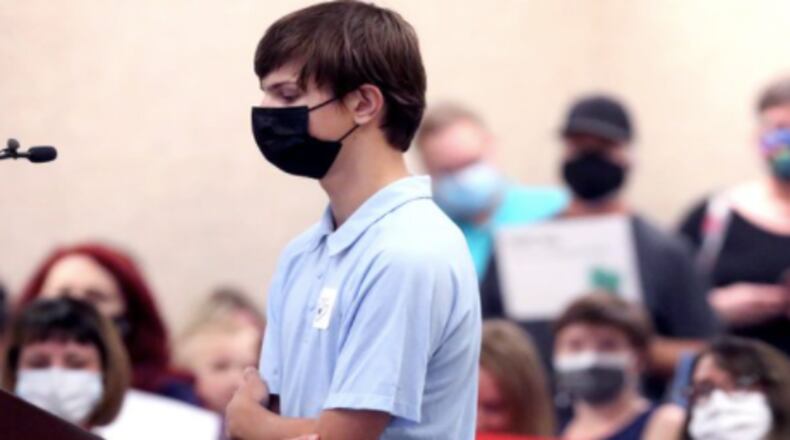 A Tennessee teen was mocked by adults at a school board meeting Tuesday night after sharing how his grandmother died from COVID, according to reports.