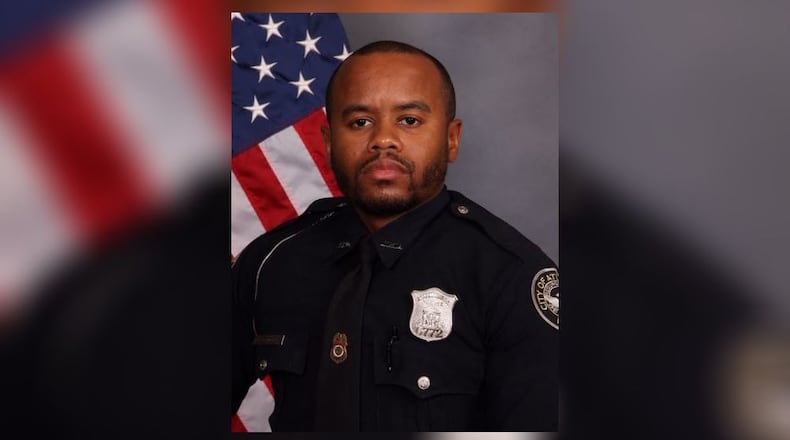 Atlanta police Officer David Rodgers was shot Monday. He remains at Grady Memorial Hospital. (Credit: Atlanta Police Department)