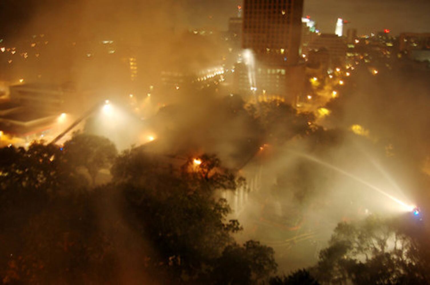 Fire at the Texas governor's mansion