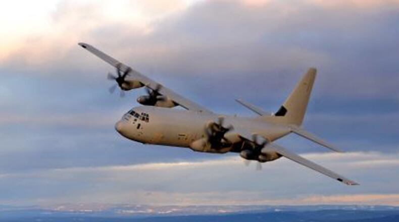C-130 cargo plane built by Lockheed Martin in Marietta.