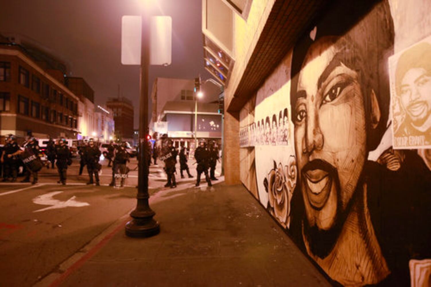 Reaction to BART verdict in Oakland