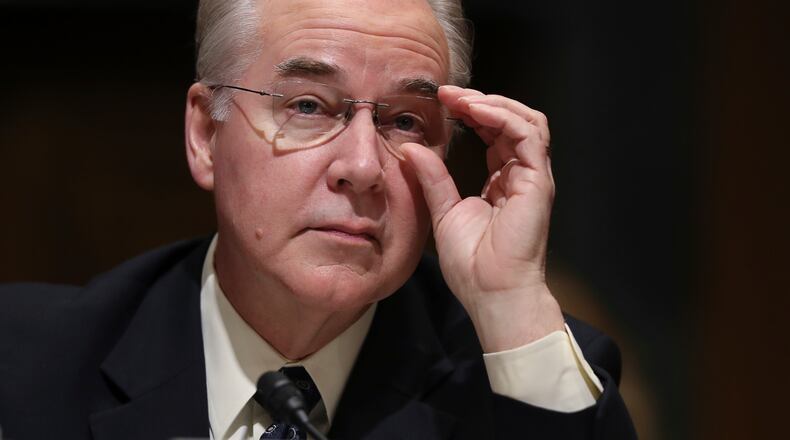 Former U.S. Secretary of Health and Human Services Secretary Tom Price told a group of health care professionals during a conference in Washington that consumers will likely see their health care costs rise because the Republicans’ federal tax overhaul eliminated the Affordable Care Act’s individual mandate. Democrats picked up on Price’s comments, saying they mirrored the party’s case for keeping the Affordable Care Act. Price then said in an op-ed that his comments were reported out of context and added that the elimination of the mandate will help “tens of millions of Americans struggling to pay inflated health-care costs.” (AP Photo/Andrew Harnik, File)