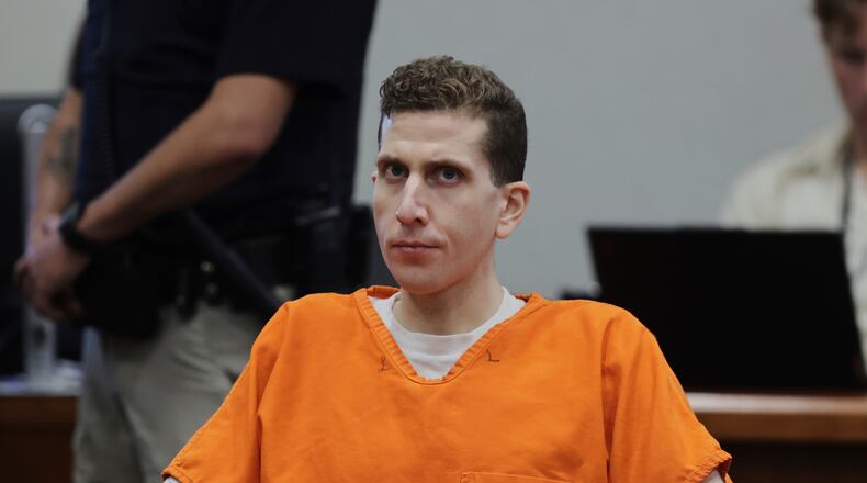 FILE - Bryan Kohberger appears at the Ada County Courthouse, for his sentencing hearing, Wednesday, July 23, 2025, in Boise, Idaho, for stabbing four University of Idaho students to death nearly three years ago. (AP Photo/Kyle Green, file)