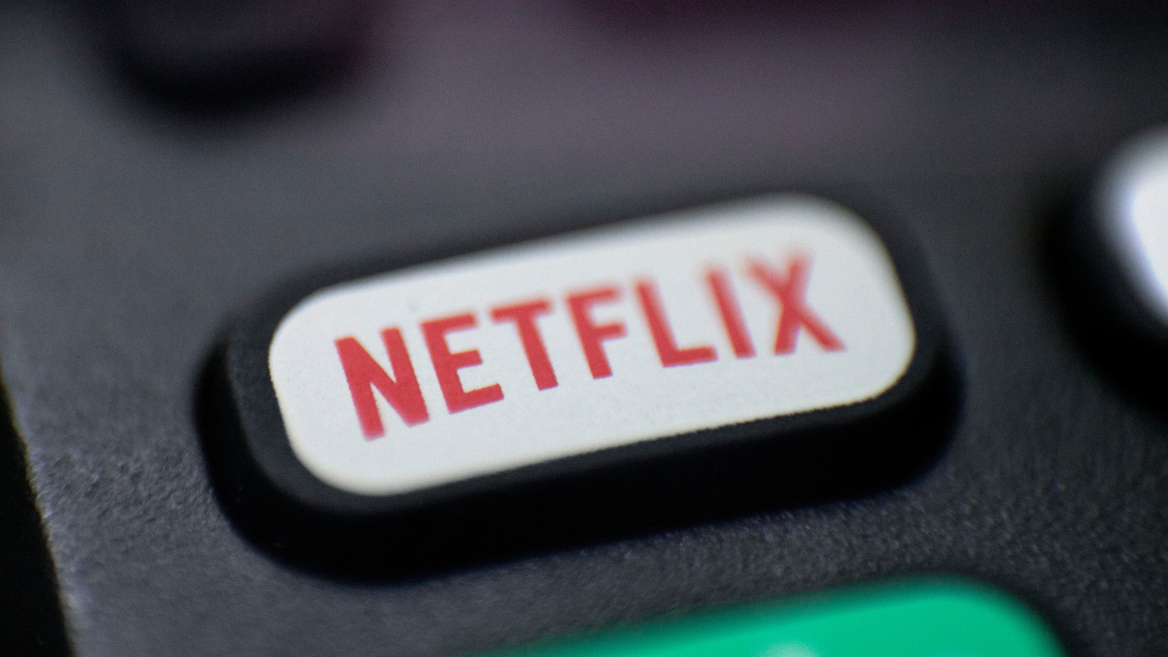 FILE - This Aug. 13, 2020 photo shows a logo for Netflix on a remote control in Portland, Ore. (AP Photo/Jenny Kane, File)