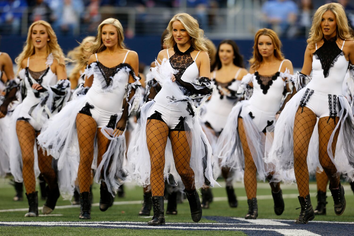 NFL cheerleaders dress up for Halloween
