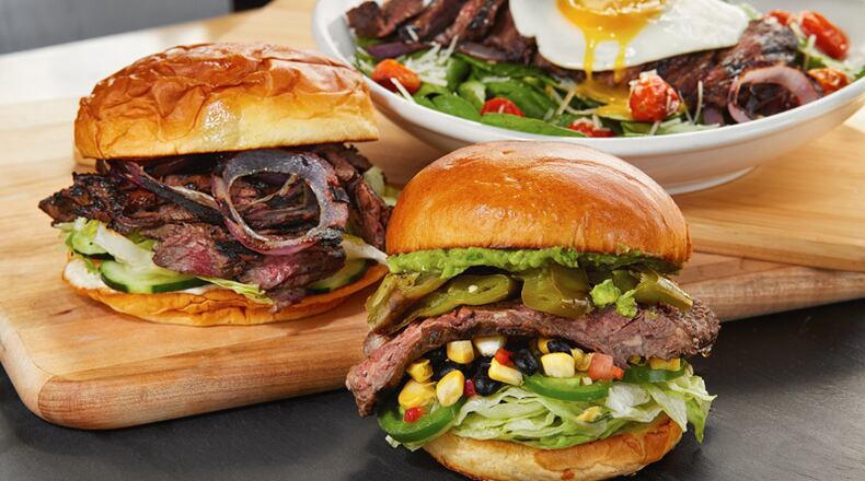 Minus buns and some cheeses, bison burgers and bowls are just one of the healthy choices at The Counter in Roswell.