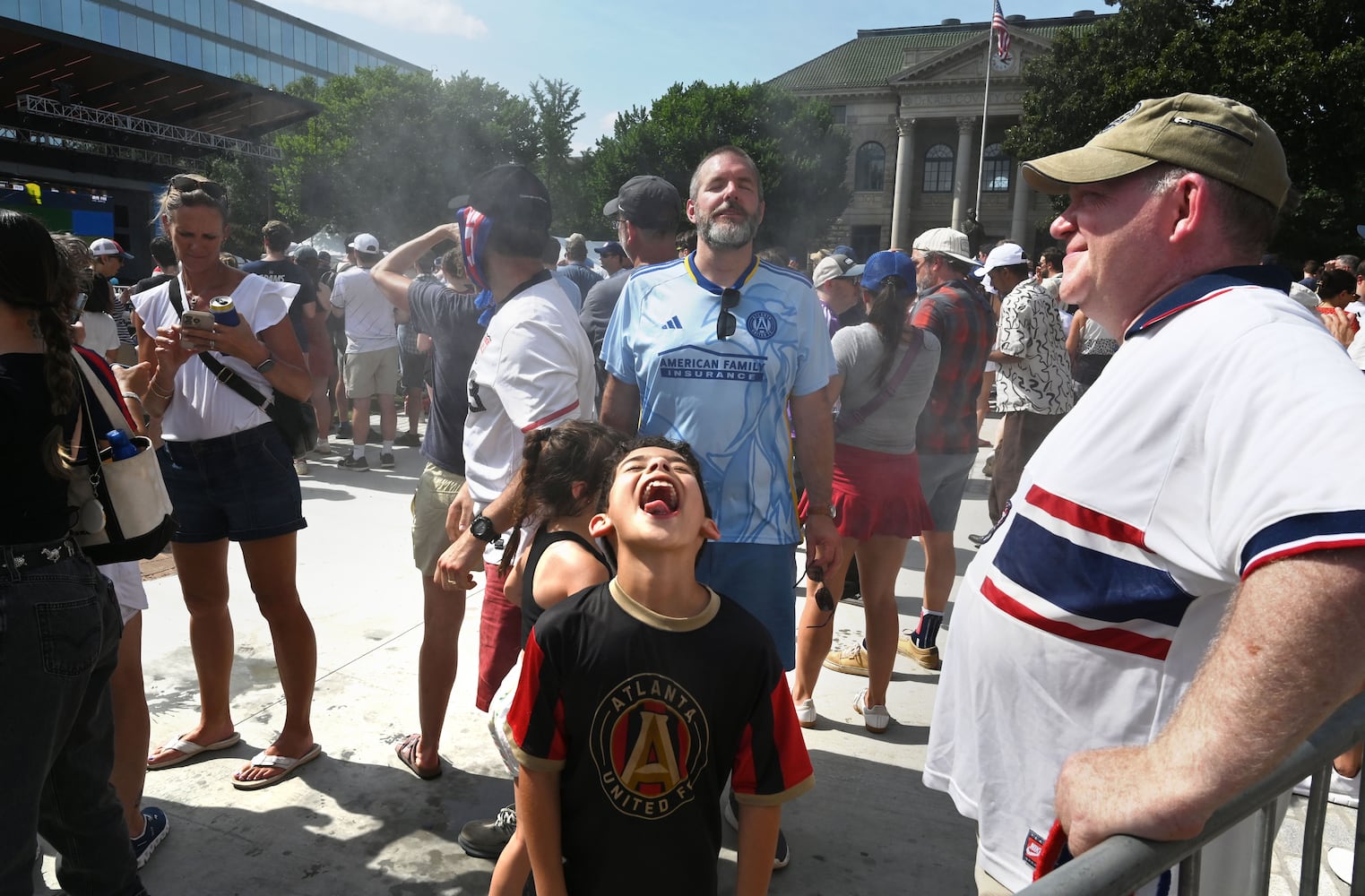 World Cup fans for USA vs Australia game