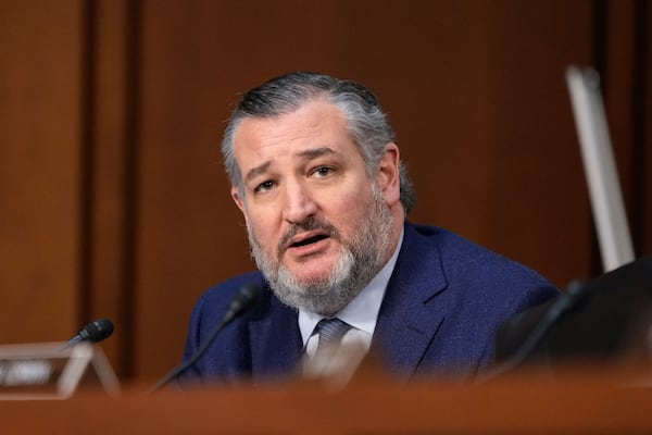 FILE - Sen. Ted Cruz, R-Texas, speaks at the Senate Judiciary Committee, at the Capitol in Washington, Wednesday, Jan. 15, 2025. (AP Photo/Ben Curtis,File)