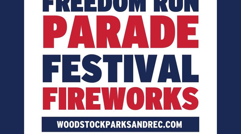 Woodstock's July 4th Spectacular will include the Freedom Run, a parade, a festival and fireworks. (Courtesy of Woodstock)