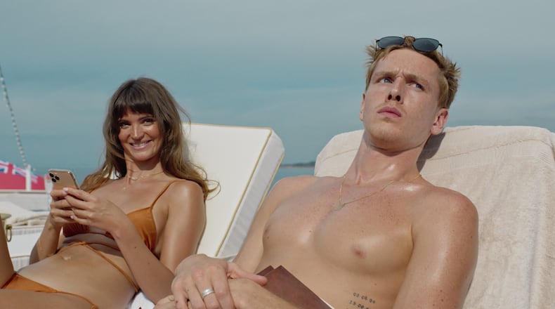 "Triangle of Sadness" centers on the class tensions and disparities that exist on a luxury yacht amongst its workers and coddled guests. The film is a Best Picture nominee at this year's Academy Awards.
(Courtesy of Fredrik Wenzel/Plattform/Produktion/Neon)