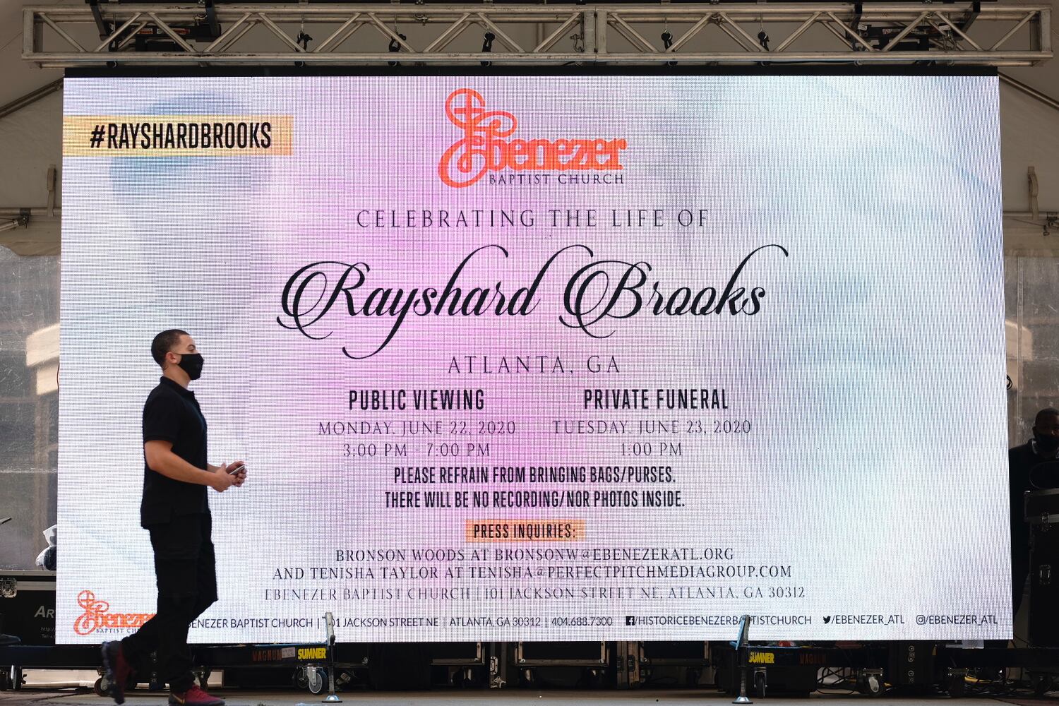 Photos: Service for Rayshard Brooks at Ebenezer