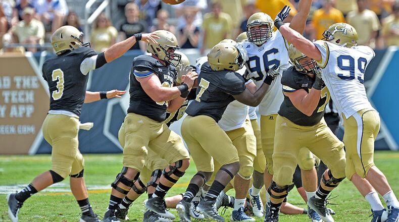 The Georgia Tech defense gave up 5.8 yards per carry to Wofford Saturday.