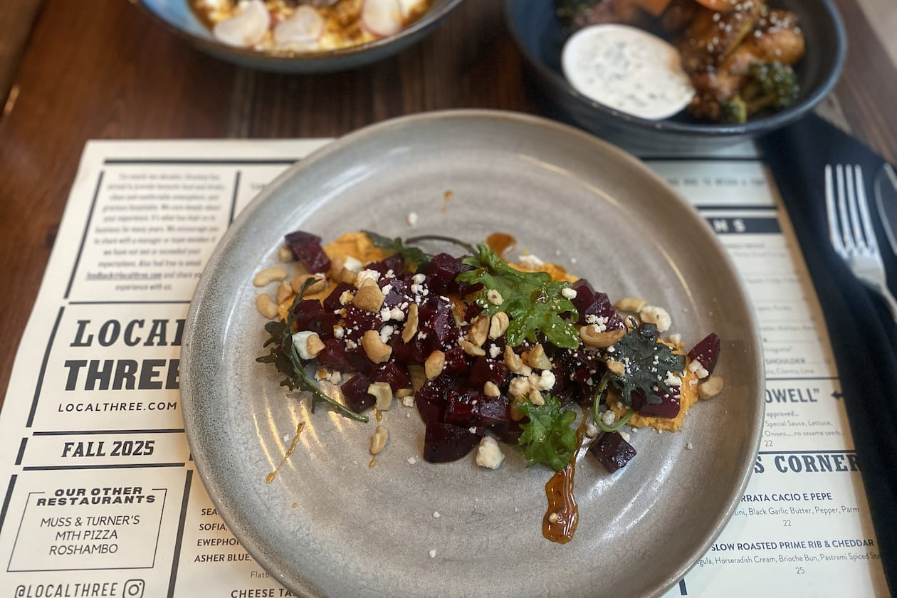 Local Three Kitchen & Bar’s Urfa Dusted Beets. (Courtesy of Emma Desal)