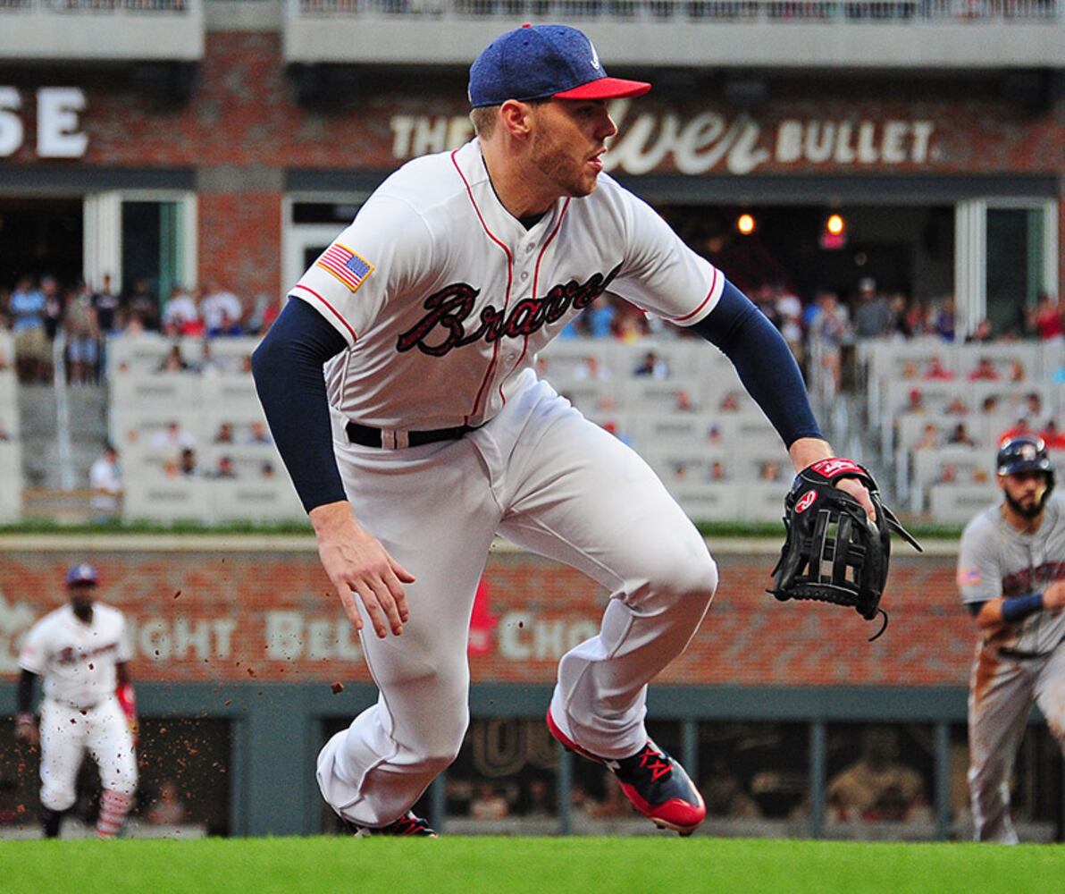 Freddie Freeman starts at third base