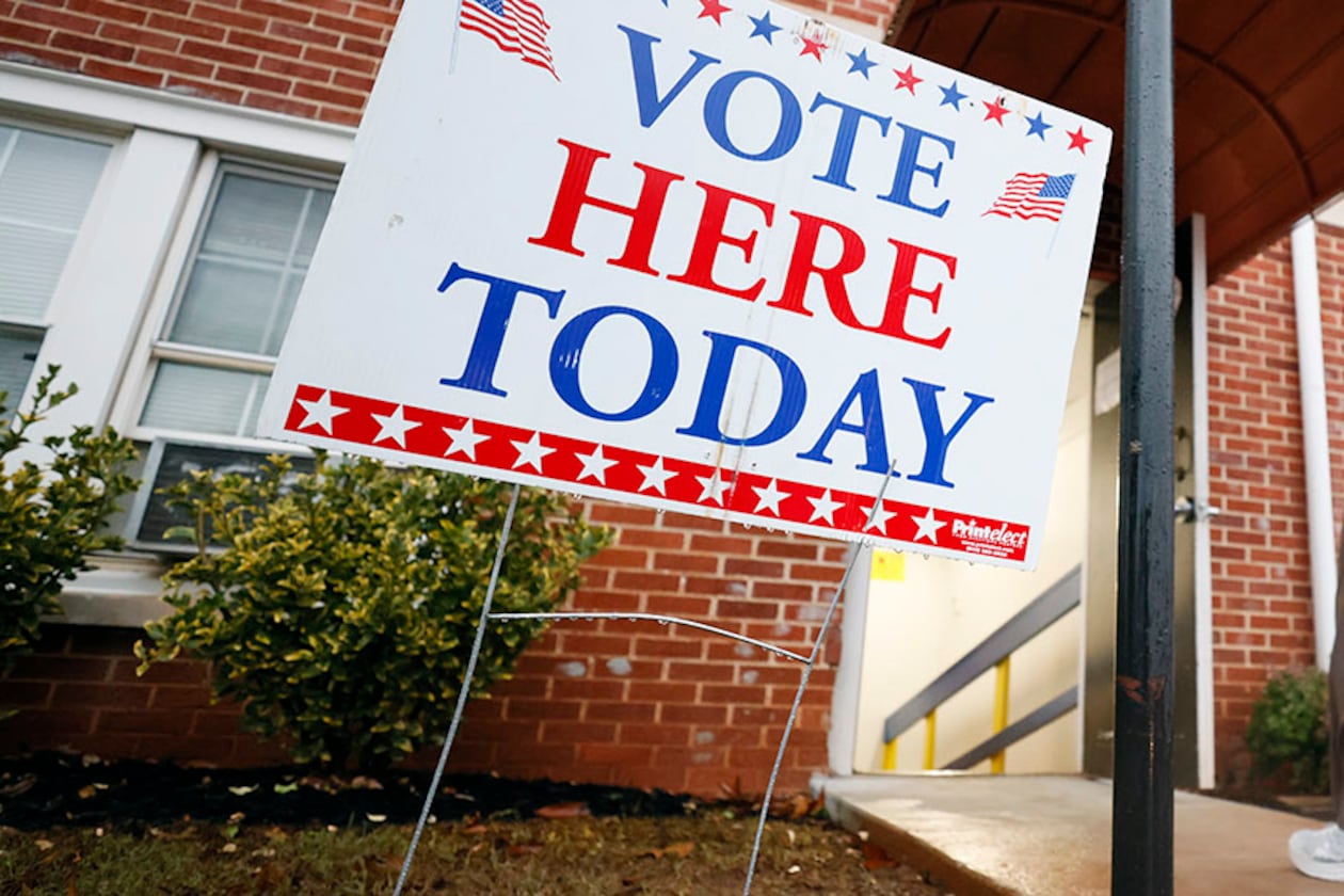 A person enters the Israel Baptist Church in Kirkwood during election day on Tuesday, December 6, 2022.
 Miguel Martinez / miguel.martinezjimenez@ajc.com