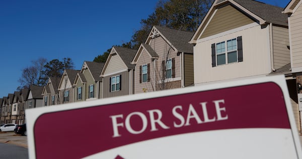 A home is advertised for sale in McDonough. Wall Street landlords are more than twice as likely to buy homes in African-American neighborhoods than majority white communities, an AJC analysis shows. (Natrice Miller/The Atlanta Journal-Constitution)