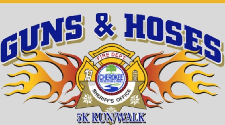At 8 a.m. on Feb. 12, Guns & Hoses 5K Race/Walk will begin for participants to raise funds for local charities by the Cherokee Sheriff's Office and Cherokee County Fire and Emergency Services. (Courtesy of Cherokee County)