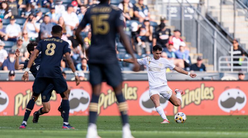 Atlanta United was beaten 1-0 by Philadelphia on Saturday in an MLS Eastern Conference game in Chester, Pa.