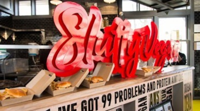 Slutty Vegan stays open late to serve their plant-based burgers.