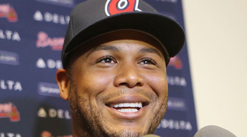 Former center fielder Andruw Jones announced his retirement Wednesday on the same day that he was introduced as the next inductees in the Braves Hall of Fame.