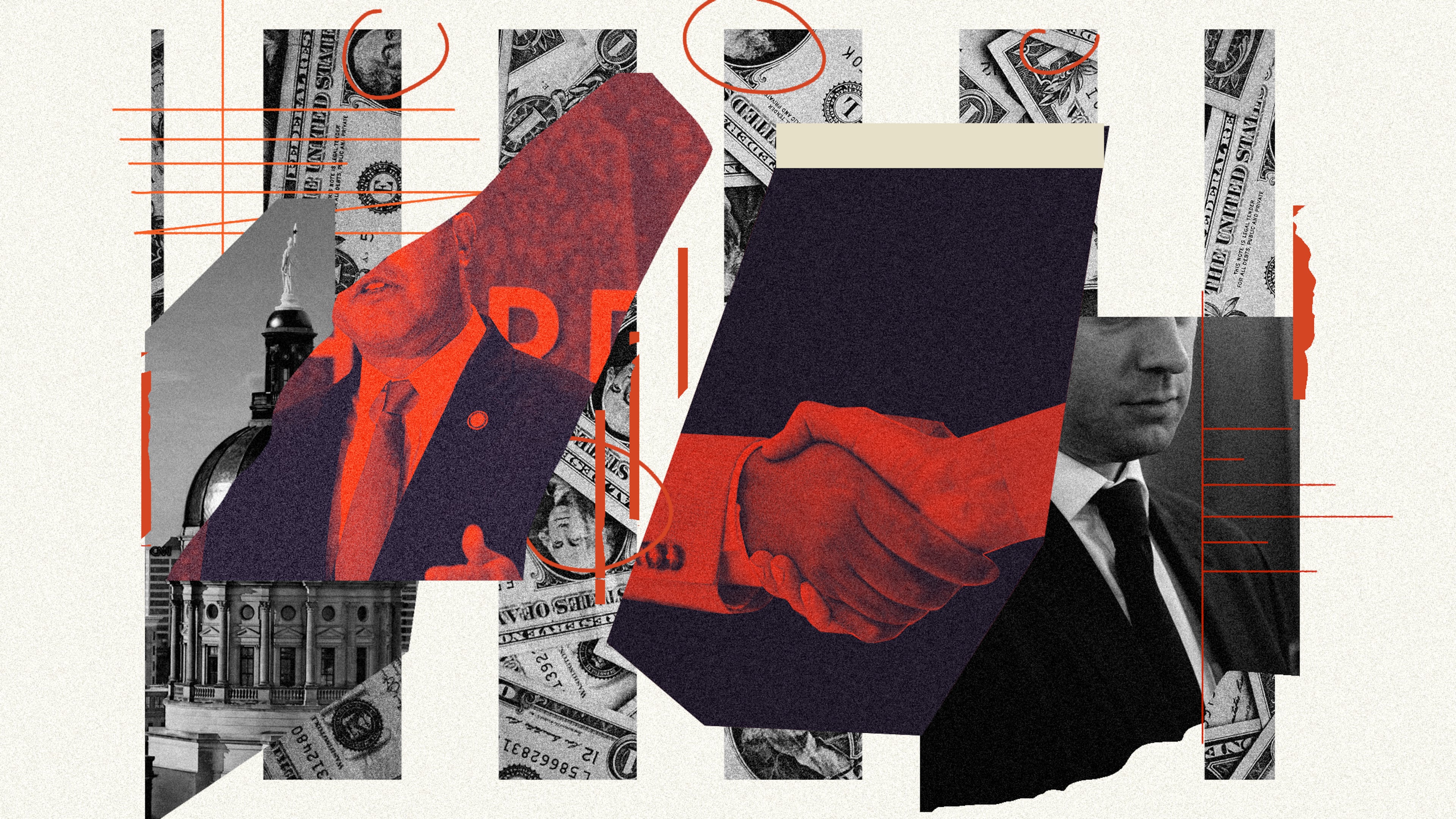 It's still unclear which Republican is likely to take on Democratic Sen. Jon Ossoff in the Senate race. (Photo Illustration: Philip Robibero / AJC | Source: Nathan Posner, Getty)