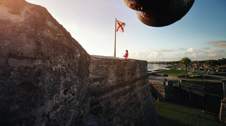 Castillo de San Marcos, a Spanish fortress, was built in the late 17th century in St. Augustine, Fla. (St. Augustine, Ponte Vedra & the Beaches Visitors and Convention Bureau)
