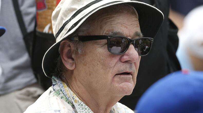 Cubs fan Bill Murray watched Chicago face the Atlanta Braves at Turner Field this weekend.