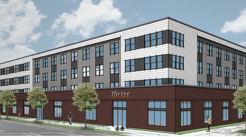 A mixed-use development coming to Atlanta will include 117 affordable housing units and leasing space for businesses.