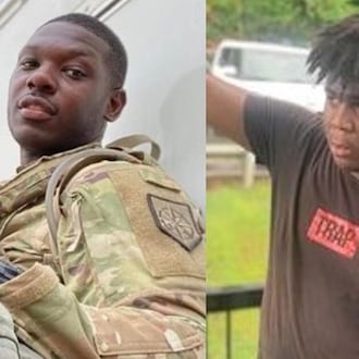 Korri Kesean Jackson (left) and Jalen Leonard Curtis were killed within minutes of each other on April 20, 2023. Jackson had served years in the U.S. Army and the Georgia National Guard. (Courtesy)