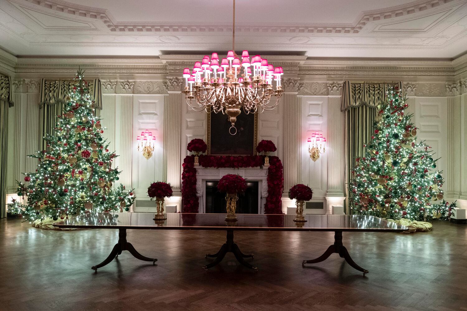 Photos: Melania Trump unveils 'Spirit of America' White House Christmas decor