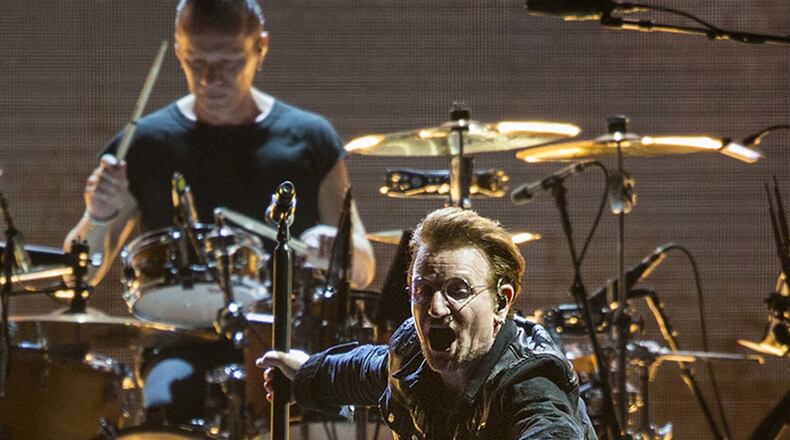Bono and the rest of U2 will visit Atlanta Monday for the first time in nearly a decade. Photo: Getty Images